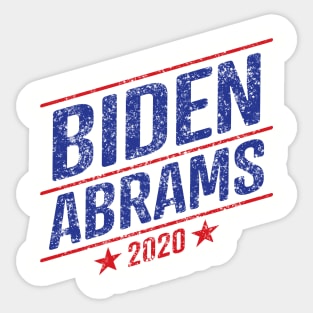 Biden Abrams 2020 Sticker